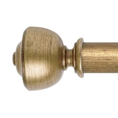 Museum 35mm Pole Set in Antique Gilt with Asher Finial