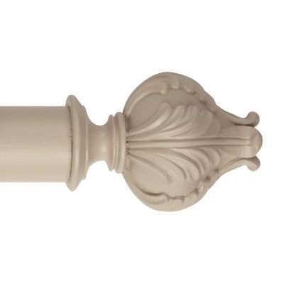Museum 35mm Pole Set in Greystone with Vienna Finial